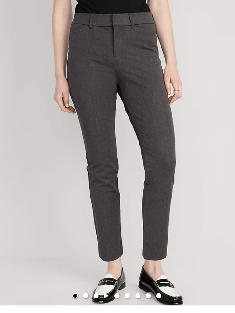 Old Navy Women's Heather Grey Pixie High Waist Skinny Ankle Pants Size 4 LNWOT